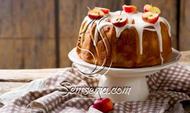 كيك التفاح بتغليفة الجبن الكريمي