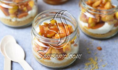 تشيز كيك التفاح