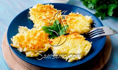 أقراص البطاطس المبشورة