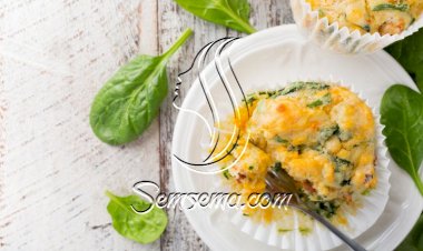 مافن البيض بالسبانخ للفطور