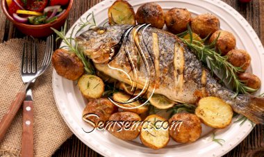 سمك دنيس مشوي بالتتبيلة