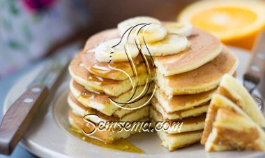 فطائر الشوفان بالزبادي والموز للفطور