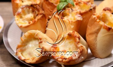 أكواب الدجاج مع جبن الموزاريلا بالفيديو