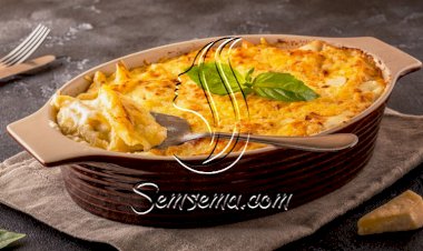 مكرونة بالبشاميل والدجاج