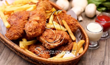 بروستد الدجاج على طريقة المطاعم بالفيديو