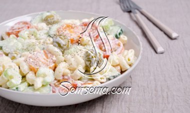 سلطة المكرونة بالزبادي