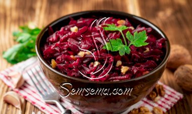 سلطة البنجر بالجوز