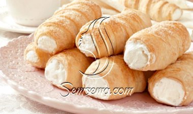 حلى البف باستري بالقشطة