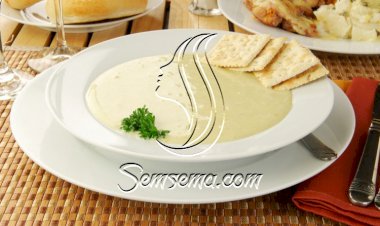 شوربة كريمة الدجاج مثل المطاعم