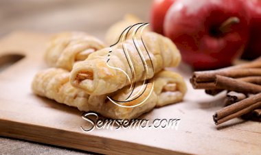 حلى البف باستري بالتفاح والقرفة بالفيديو