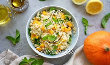 سلطة الكينوا مع القرع المشوي