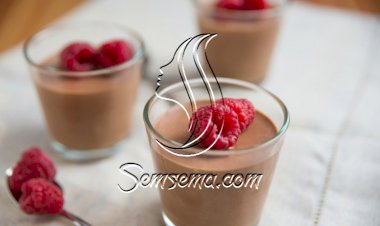 موس الشوكولاتة بدون بيض