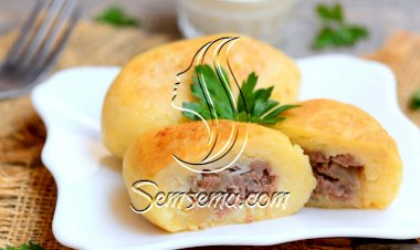 كبة البطاطس باللحم المفروم المقلية