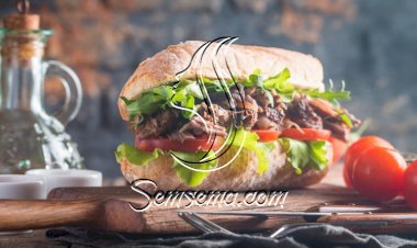 ساندويش لحم الفيليه مع الخضار