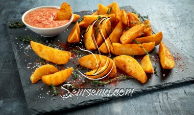 بطاطس ودجز بالفرن