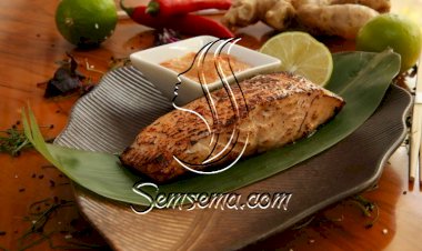 سلمون بصلصة الميسو الحارة