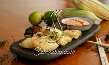 تمبورا الذرة الآسيوية لمقبلات شهية