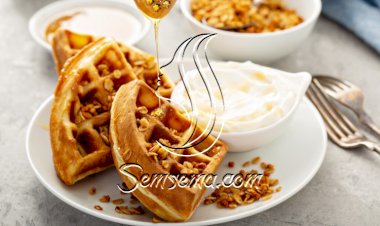 وافل الشوفان بالقرفة