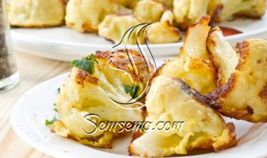 قرنبيط مقلي بالثوم