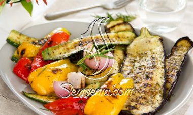 صينية الخضار المشوية مع الروزماري للرجيم