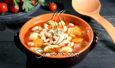 شوربة الفاصوليا البيضاء بالجزر