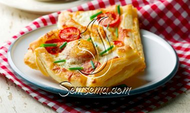 فطائر البف باستري بالبيض والجبن للفطور