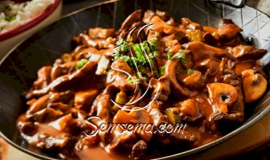 ايدام اللحم بالفطر