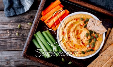 حمص بالقرع والثوم