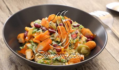 السلطة المكسيكية بالدجاج والهالابينو بالفيديو