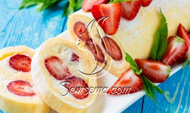 سويسرول الفراولة