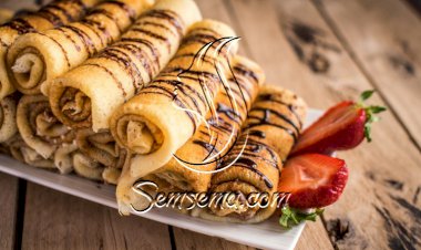 رول الكريب بالشوكولاتة