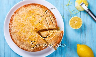 كيكة الليمون مع جوز الهند
