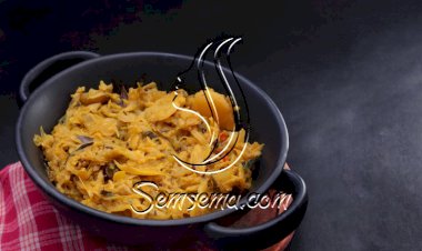 ملفوف بالفلفل والماسترد للنباتيين