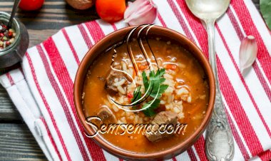 شوربة الأرز باللحم