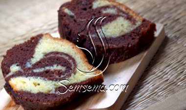 الكيكة الرخامية