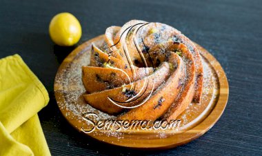 كيكة البلوبيري بالليمون