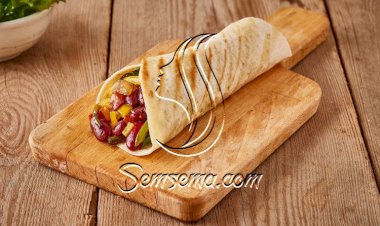 تورتيلّا الخضراوات والفاصوليا