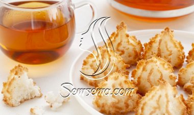 ماكرون جوز الهند المحمص