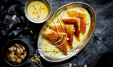 سمبوسة بالفستق الحلبي