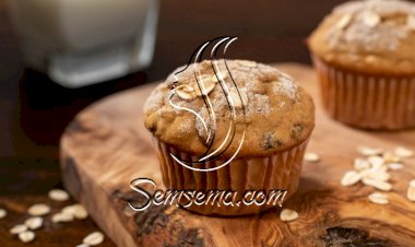 كب كيك الشوفان بالقرفة