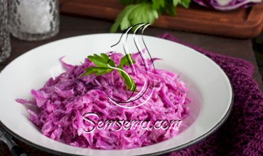 سلطة الملفوف الأحمر بالمايونيز