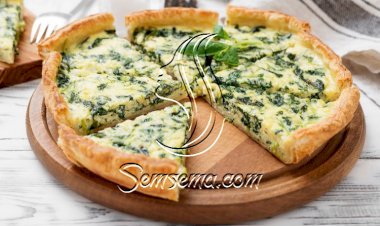 بيتزا هشة بحشوة السبانخ والجبن