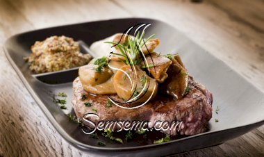 ستيك فيليه بالكريمة والفطر