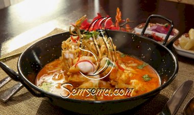 روبيان مع حليب جوز الهند من المطبخ التايلندي