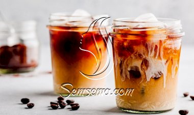 قهوة مثلجة بالفانيليا