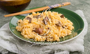 قوانص الدجاج بالأرز