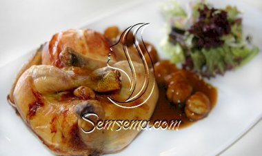 دجاج بالكستناء