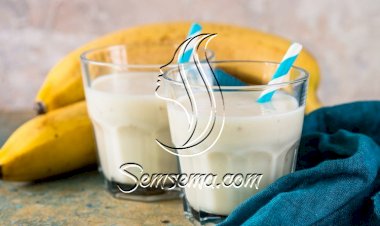 عصير موز بالحليب