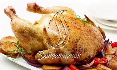 دجاج مشوي بالروزماري والخضار