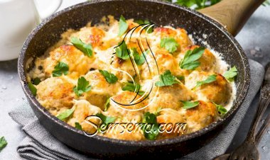 كرات الدجاج بالكريمة والجبن